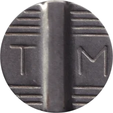 ТМ, білий, 3 і 4 полоски до краю аверс