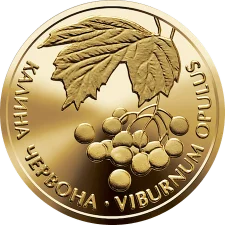 Калина червона 2 грн (золота) аверс