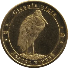 Лелека чорний аверс